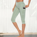 SHUJIN Workout Capri Fitness Leggings