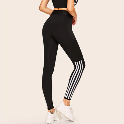 Casual Simple Pure Black Leggings